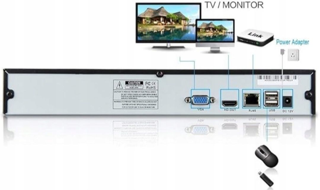 Rejestrator Seculink 16-kanałowy 4K NVR (1080p/3MP/4MP/5MP/8MP) N663