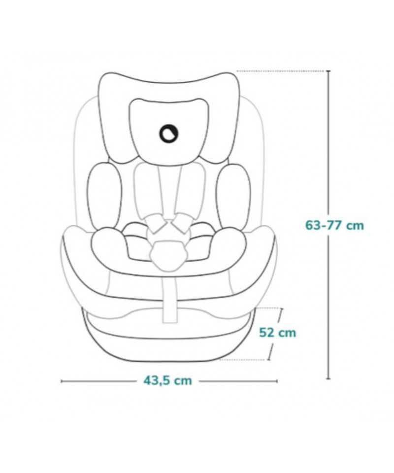 Fotelik Samochodowy Lionelo Bastian Ona I-Size Isofix Black Carbon