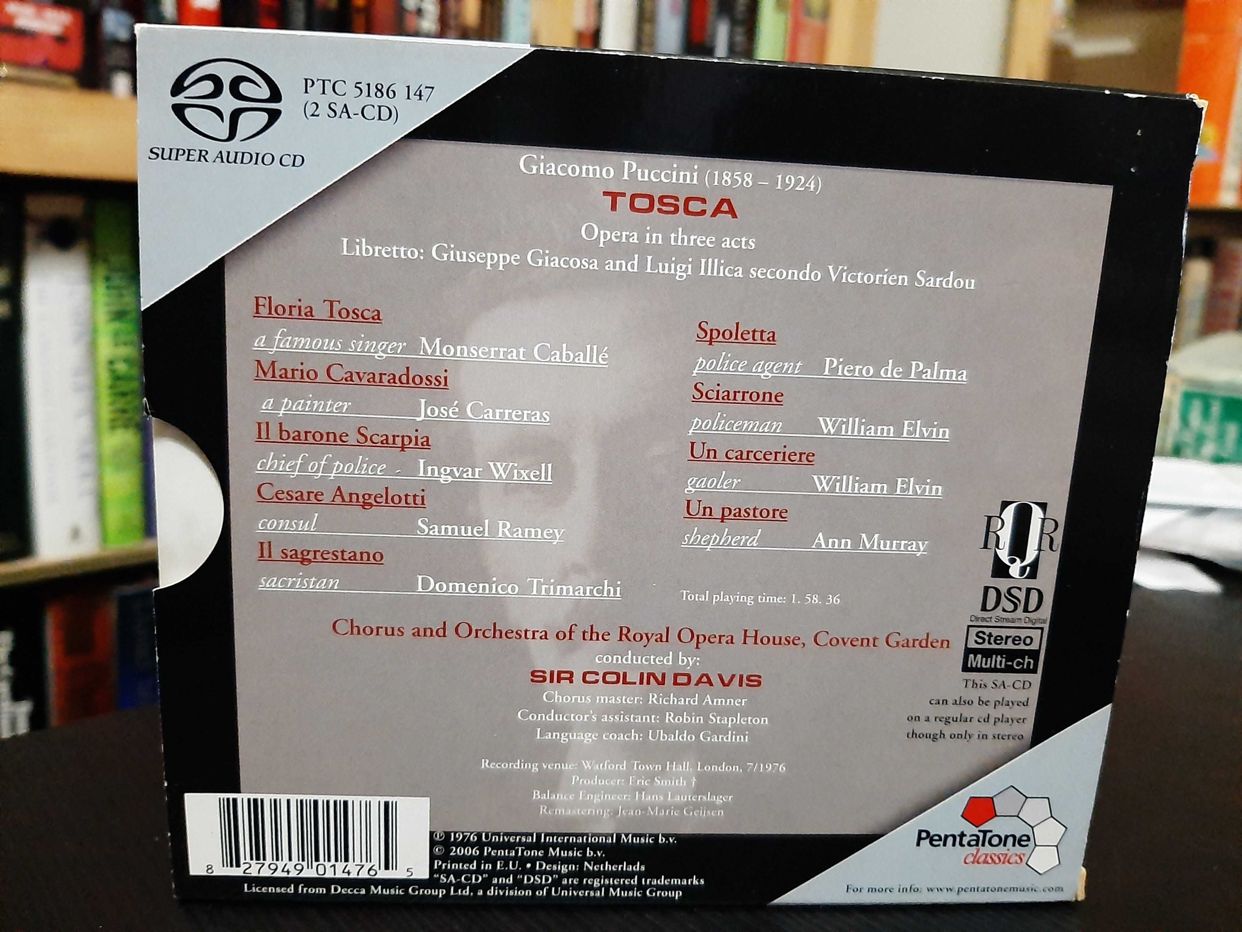 Puccini – Tosca –  Caballé, Carreras – Covent Garden, Sir Colin Davis