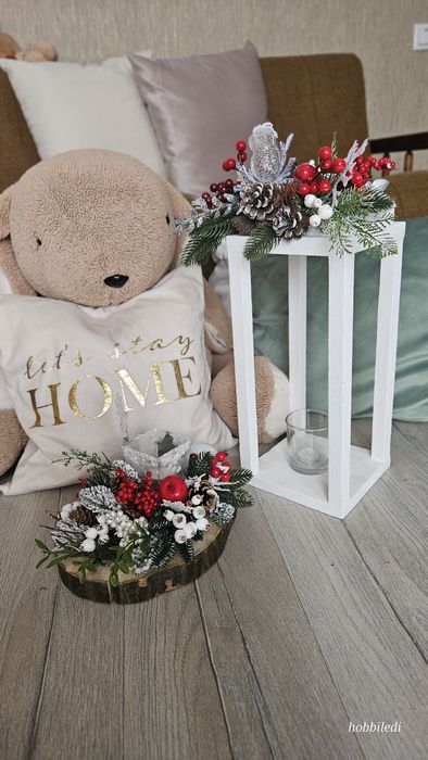 Новорічний декор підсвічник ліхтарик