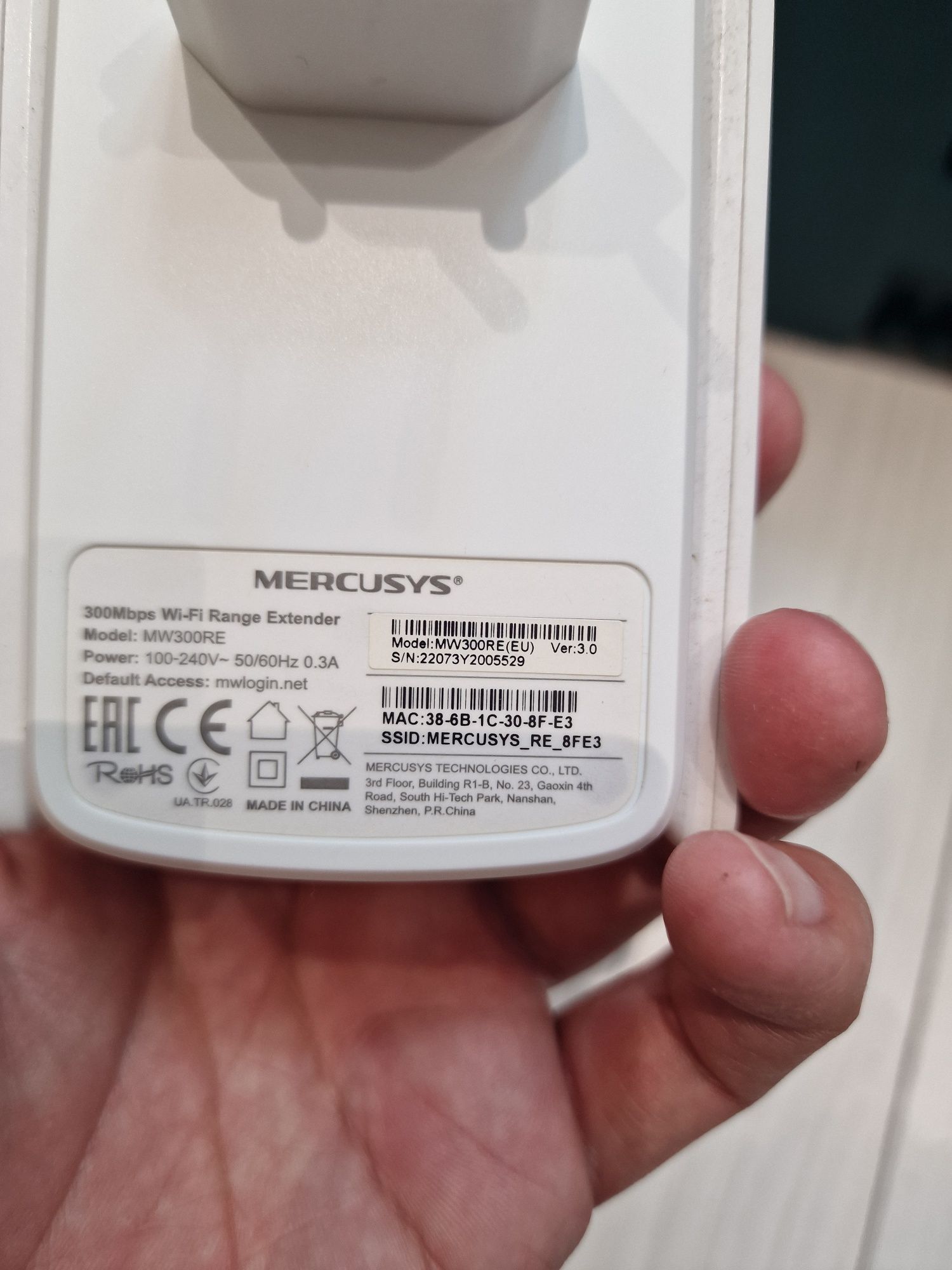 Mercusys wzmacniacz sygnału WiFi