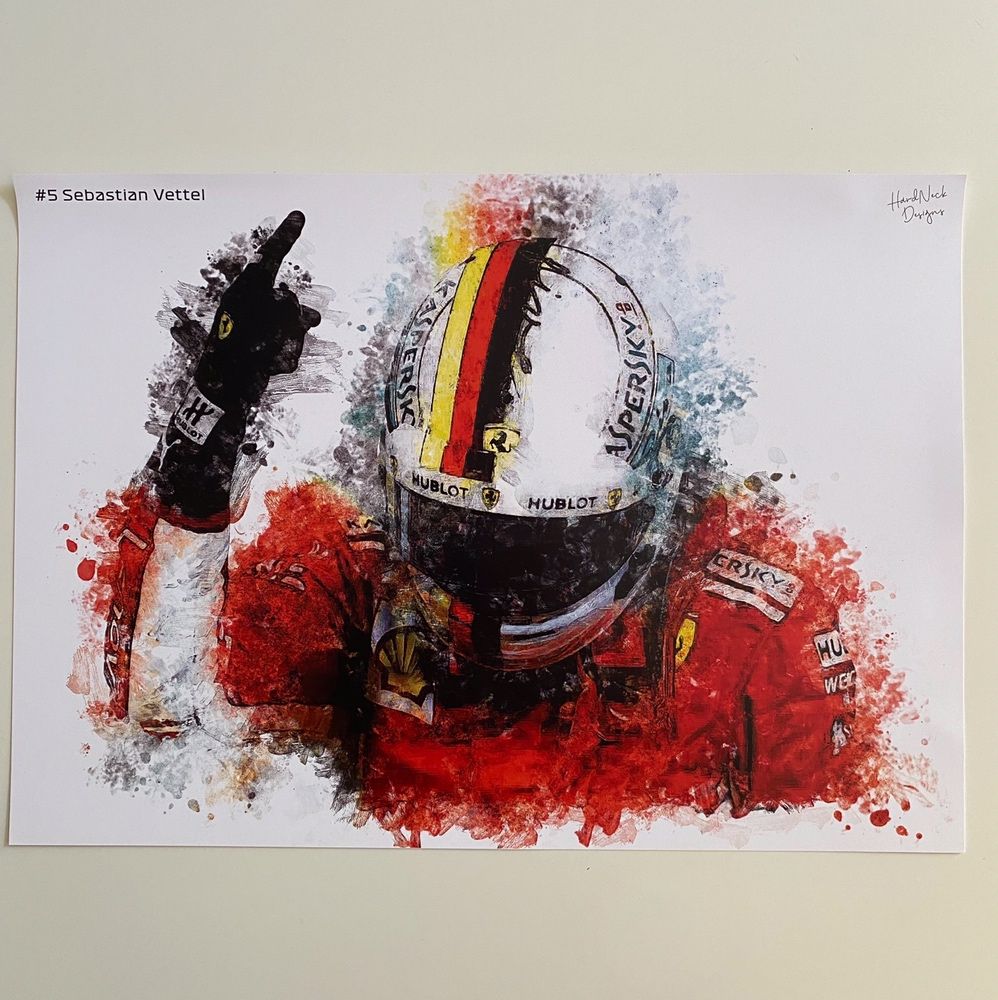 Постеры, плакаты Schumacher, Senna, Vettel