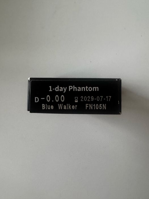 Soczewki kolorowe ClearColor 1-Day Phantom Blue Walker – nowe