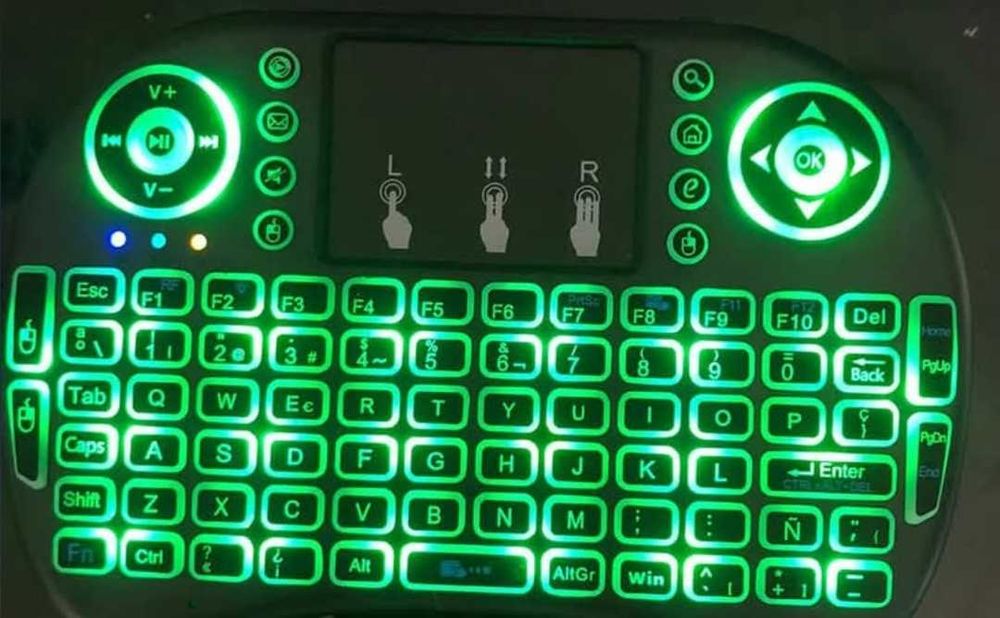 Mini Teclado RGB  para Smart Tv, Box Android ,  Portáteis Novo