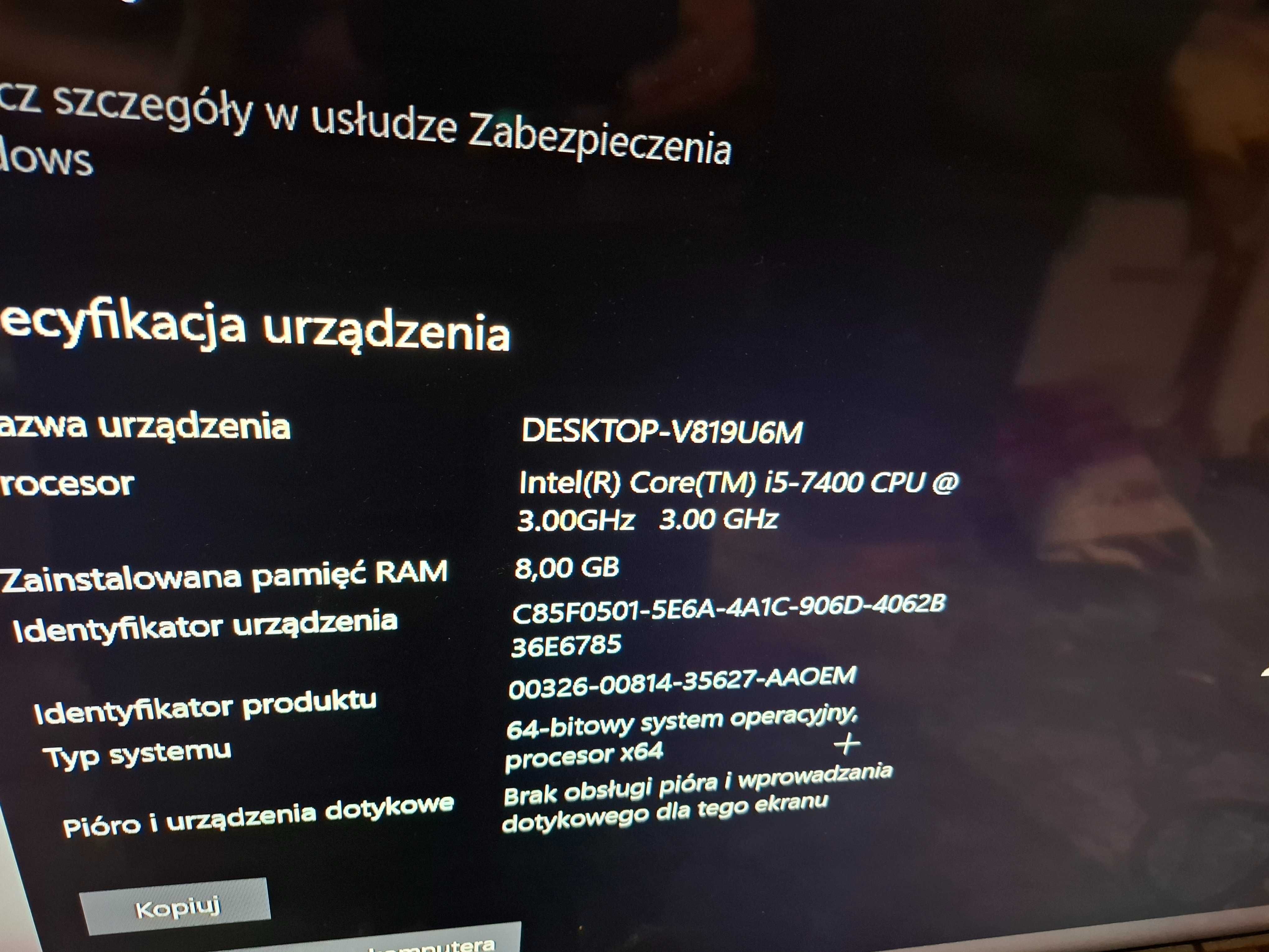 Sprzedam komputer jak w opisie