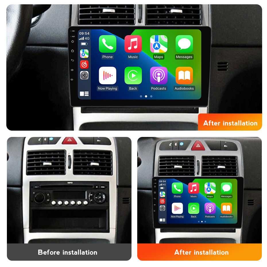 Штатна магнітола Peugeot 307 android GPS навігація пежо