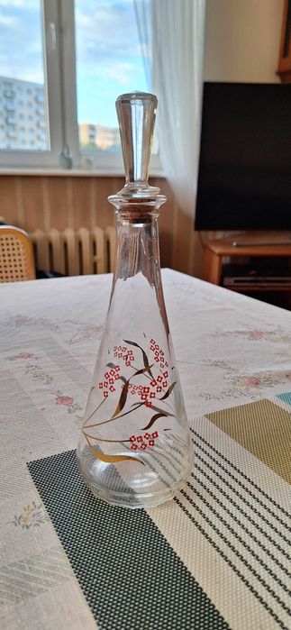 Karafka szkło ręcznie malowany wzór