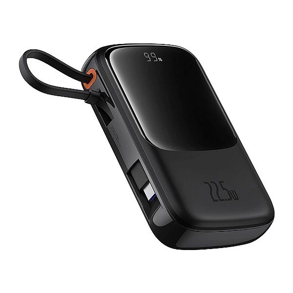 Powerbank Baseus Qpow Pro+ 10000mAh 22.5W z wbudowanym kablem USB-C i