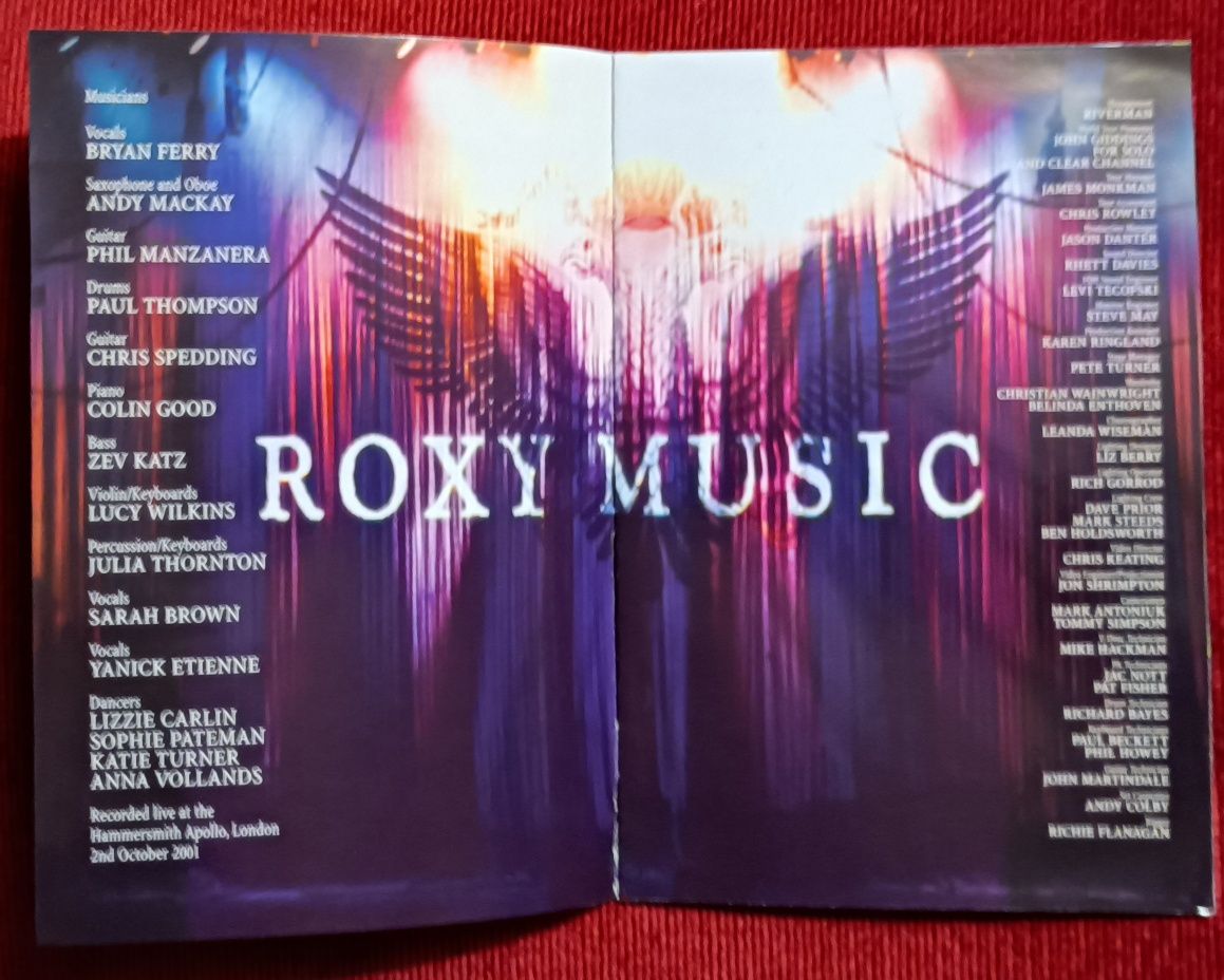 Roxy Music "Live at Apollo London" DVD