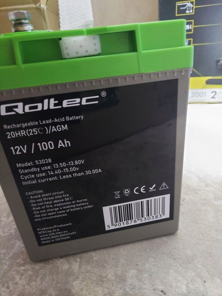 Акумулятор тяговий AGM 100Ah для ДБЖ gel 2024 рік