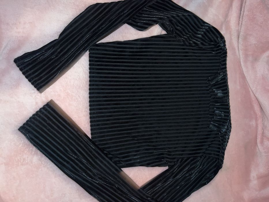 Укорочений лонг в чорному кольорі