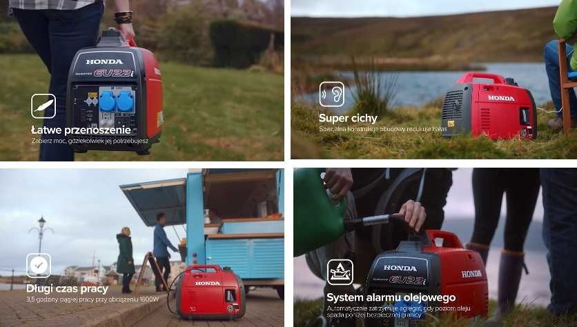 Przenośny agregat inwerterowy HONDA EU22i, 2.2kW