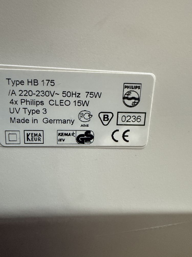 Solarium na twarz i dekold Philips