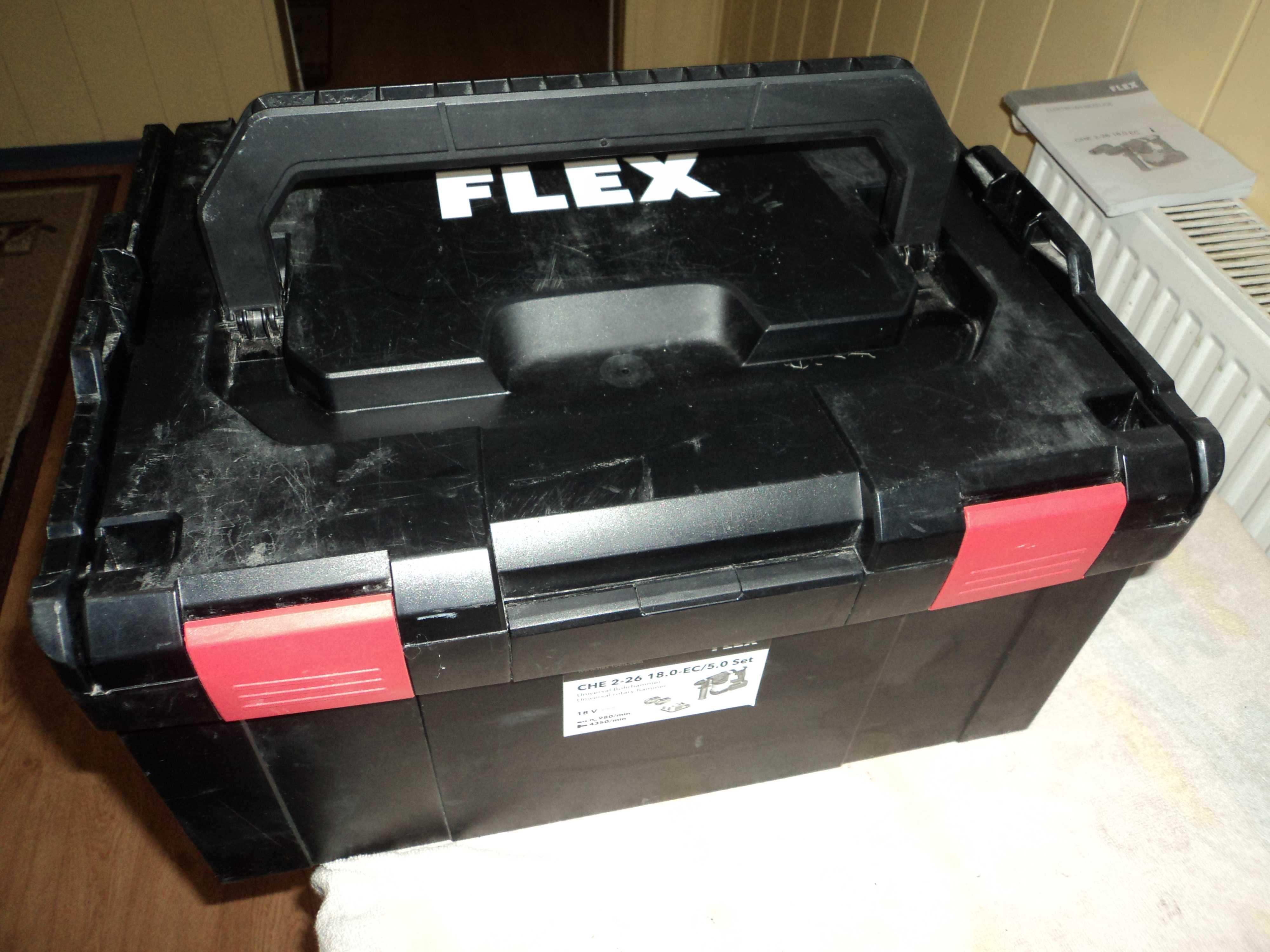 FLEX CHE 2-26 18.0EC mlotow.udarowa aku 18 v 3-funkc.z kuciem 2022 r.
