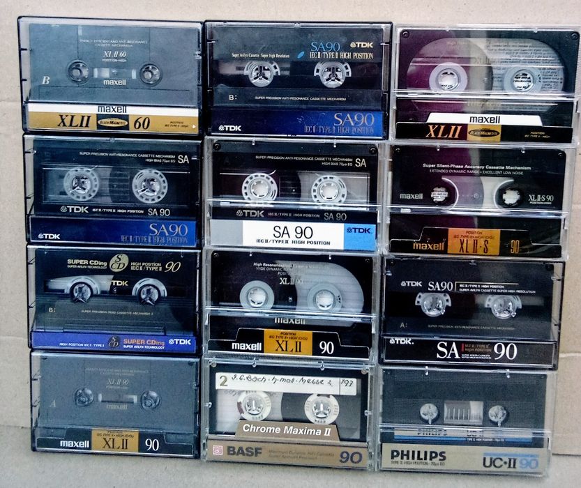 Аудiокасети Sony,Maxell,Basf,TDK chrom