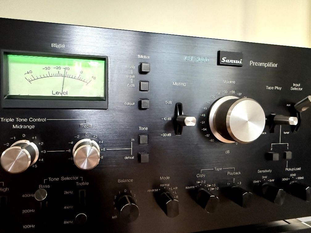 Sansui CA-3000 + BA-3000 od1 właściciela+papiery komplet JAPAN rarytas