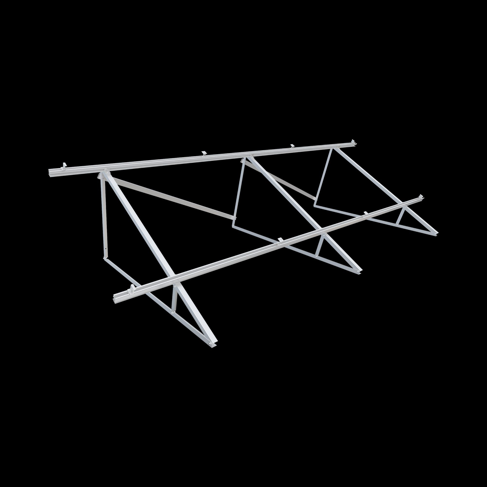 Triangulo paineis fotovoltaicos 30º triangulos estrutura solar
