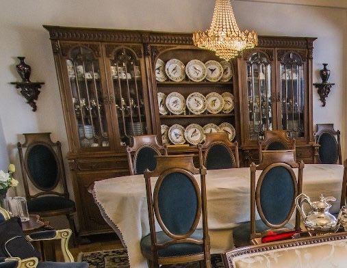 Lustre de bronze de teto com cristais