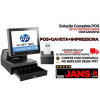 Sistema POS Completo - POS HP RP7 + Impressora + Gaveta