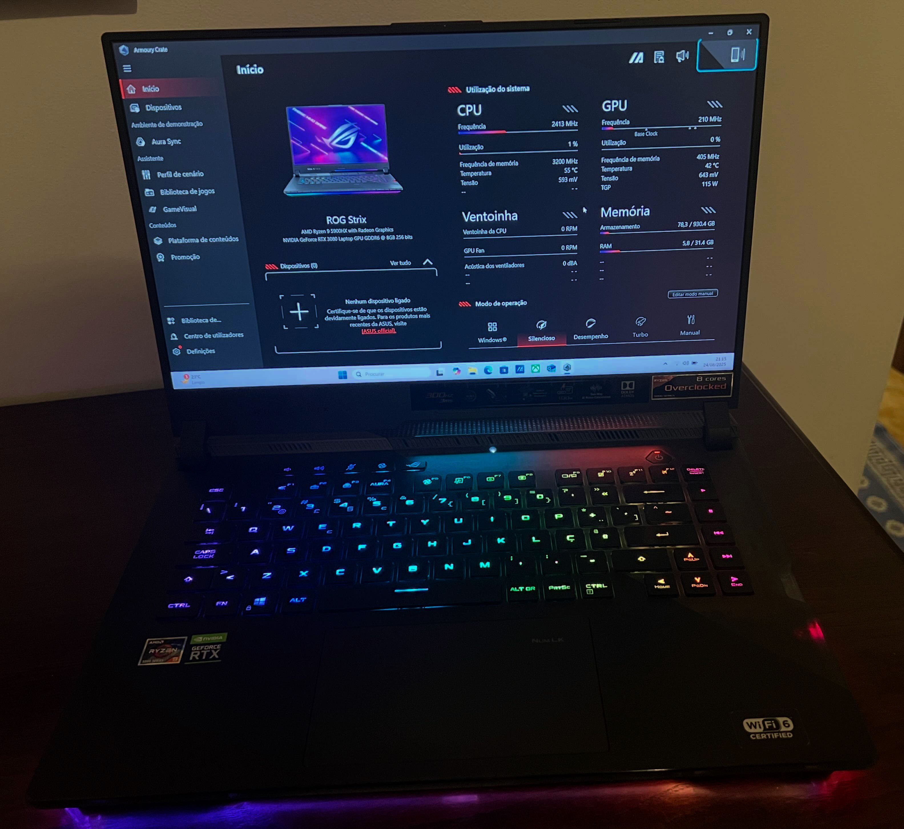 Gamer ASUS Rog Strix G533QS RTX 3080