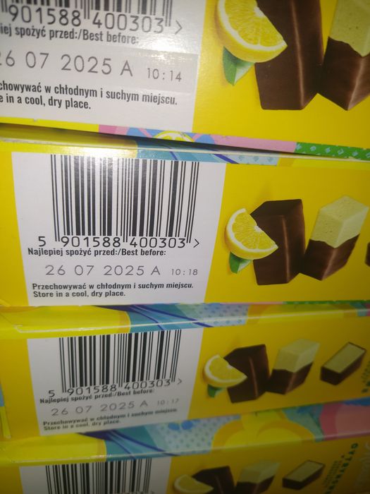 Ptasie mleczko Wedel cytrynowe 8 opakowan