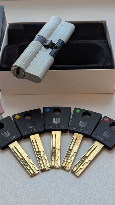 Циліндр замка (серцевина) ШЕРЛОК HK 100 (50*50) нікель