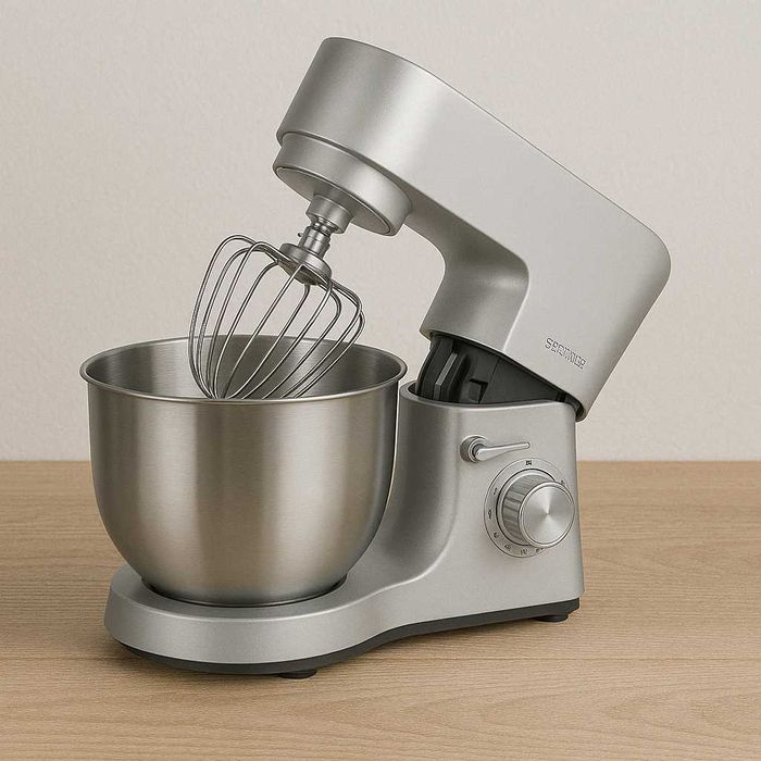 Новий планетарний міксер тістоміс Heinrich's HKM 6278 Silver 6л