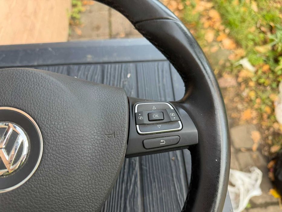 Kierownica passat b6 b7 trójramienna skóra + poduszka