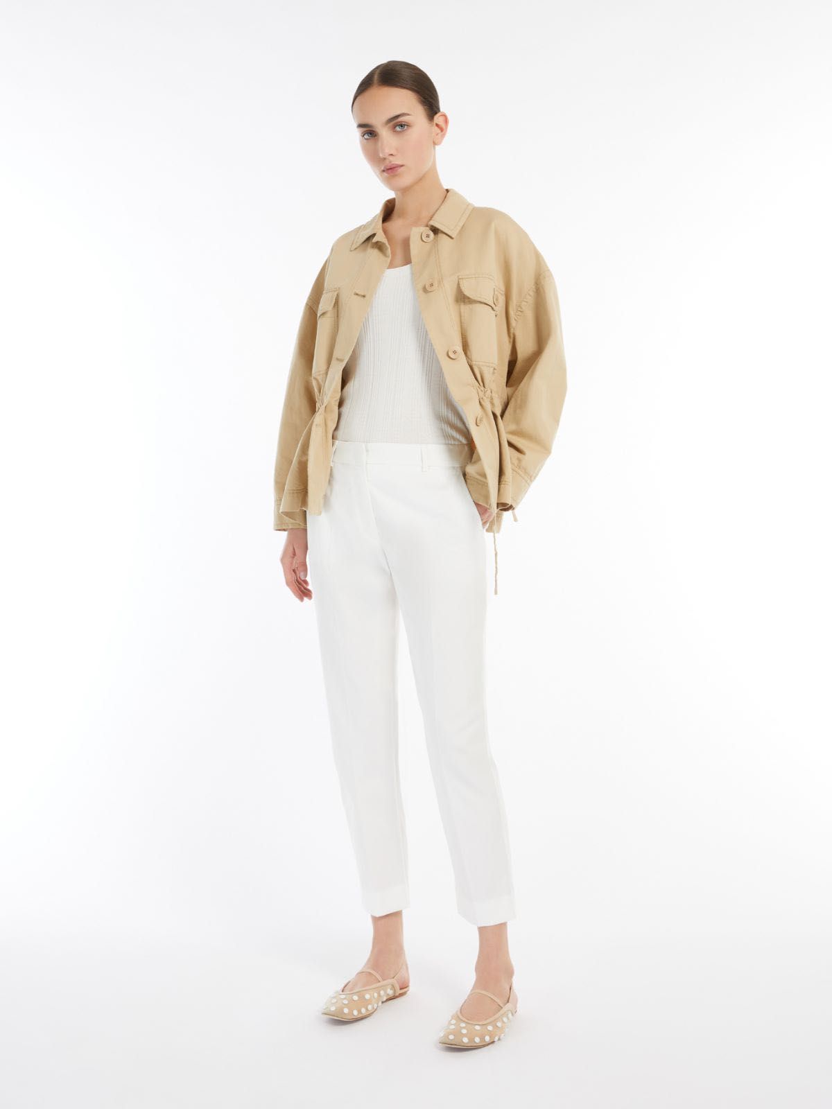 Max Mara Weekend оригінальні брюки штани бежеві світлі