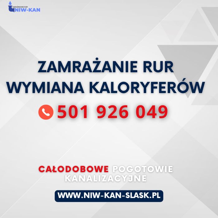 Zamrażanie rur/Wymiana kaloryferów TANIO i fachowa pomoc! ŚLĄSK