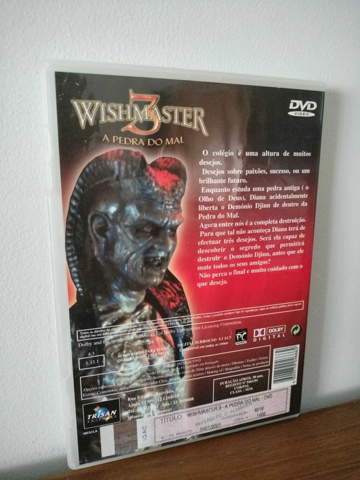 Filme DVD: Wishmaster 3: A Pedra do Mal - Beyond the Gates of Hell
