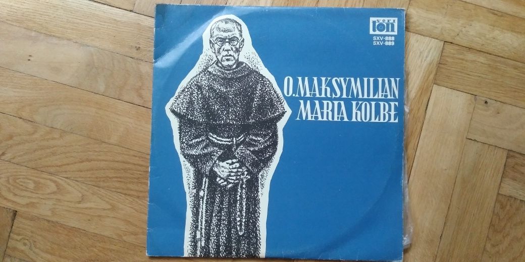 Dwie płyty winylowe album Maksymilian Maria Kolbe 1983