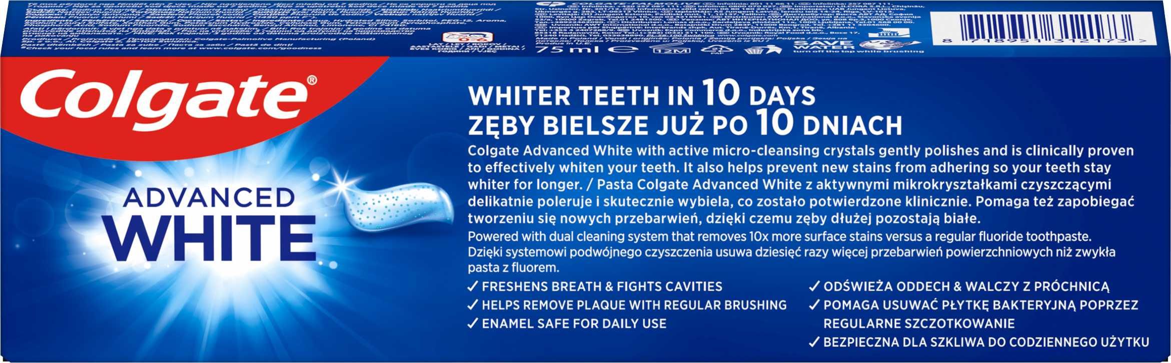 COLGATE Advanced White - pasta do zębów 75ml