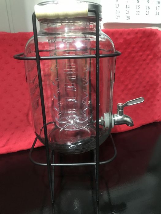 Dozownik do napojów Yorkshire Mason Jar ze stojakiem