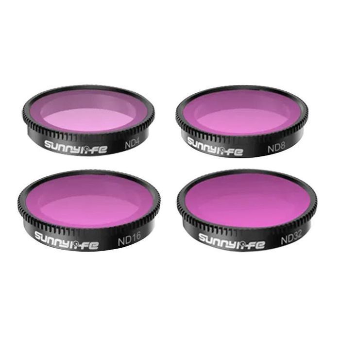 Zestaw Filtrów Nd4, Nd8, Nd16, Nd32 Sunnylife Do Insta360 Go 3/2