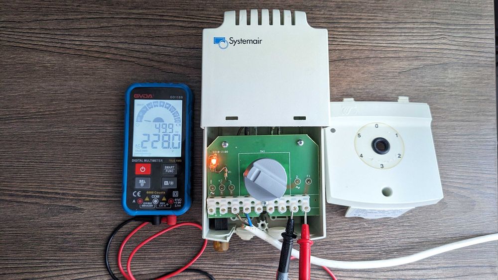 Трансформаторний регулятор швидкості Systemair RE 1.5 Вентс