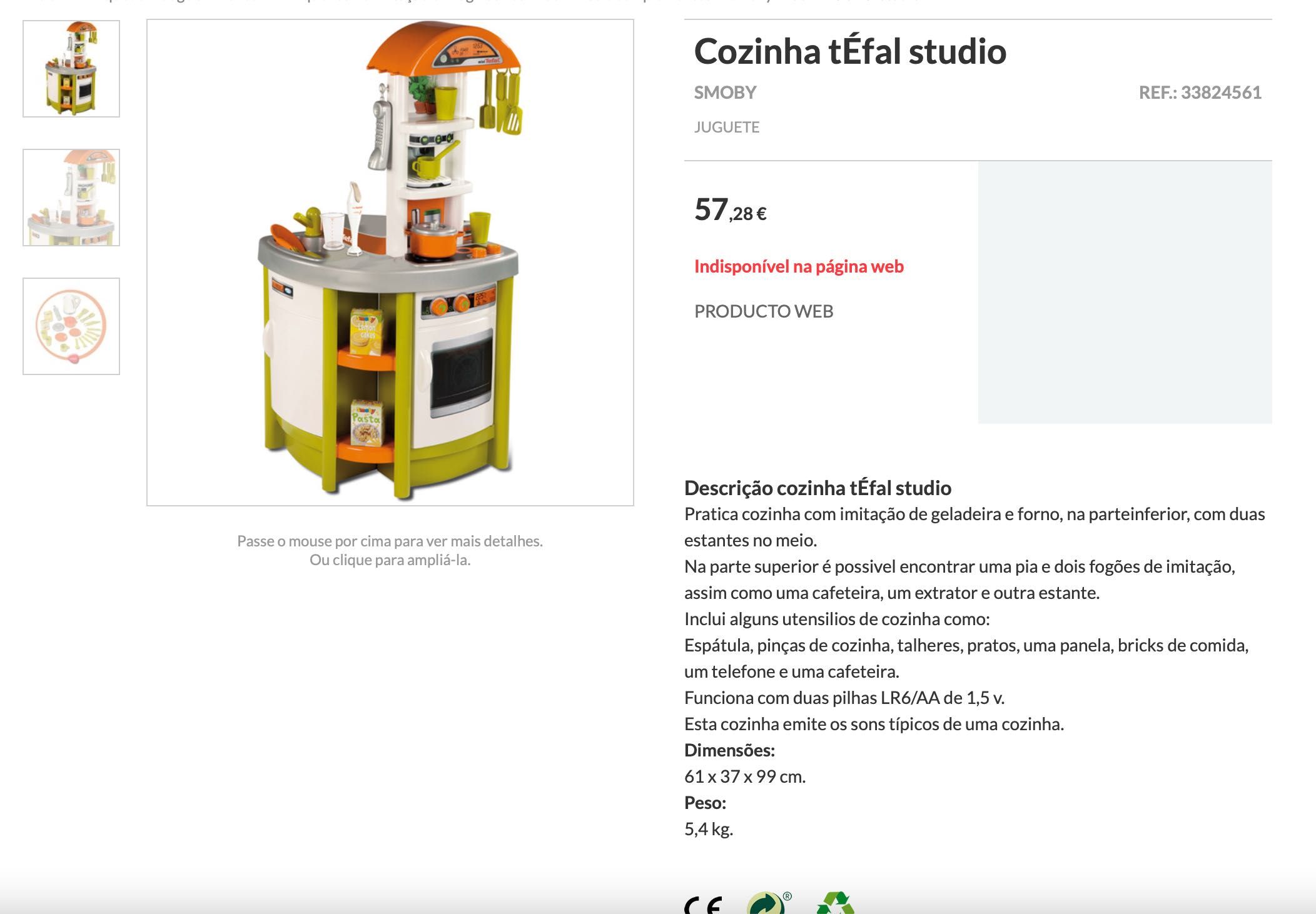 Vendo cozinha de brincar - "mini tefal"