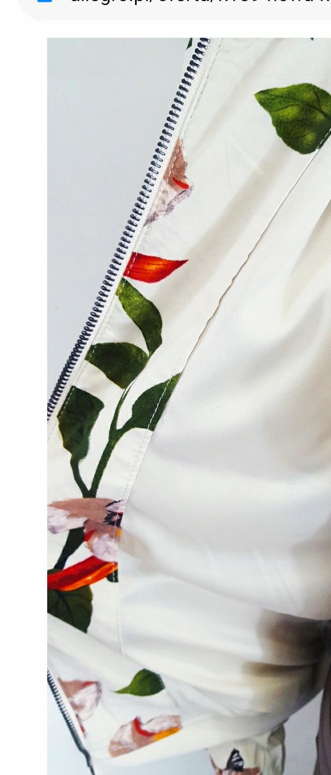 Kurtka bejsbolówka ONLY bomberka w kwiaty lekka kurtka r. 36 S