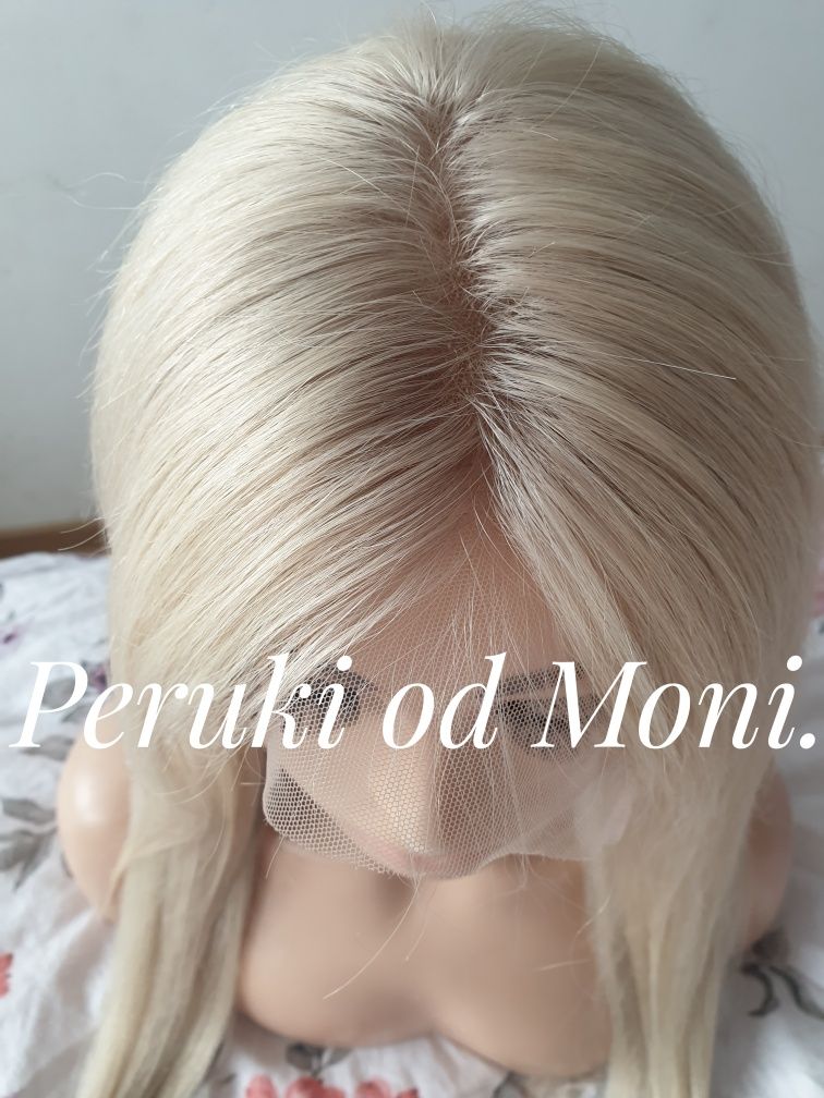 Peruka długie blond włosy