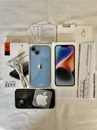 Apple iPhone 14 w kolorze Blue na 6/128 gb. 90% bateria, 5G!