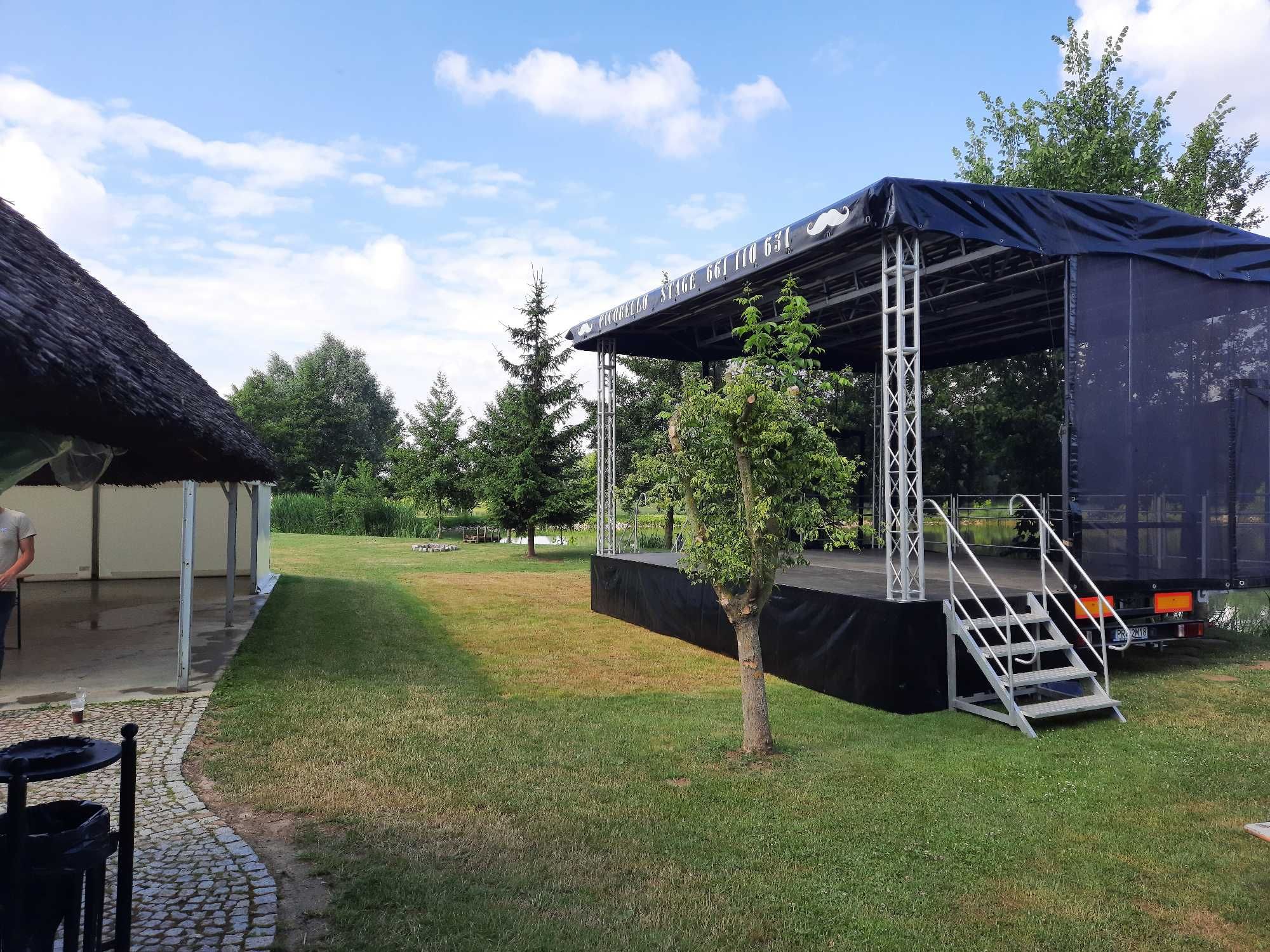 Scena mobilna Estrada Nagłośnienie Oświetlenie Barierki na twój Event