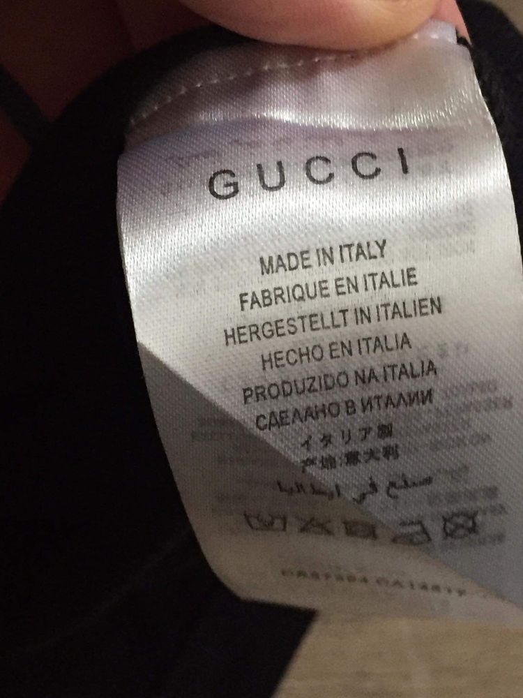 Czarna koszulka Gucci