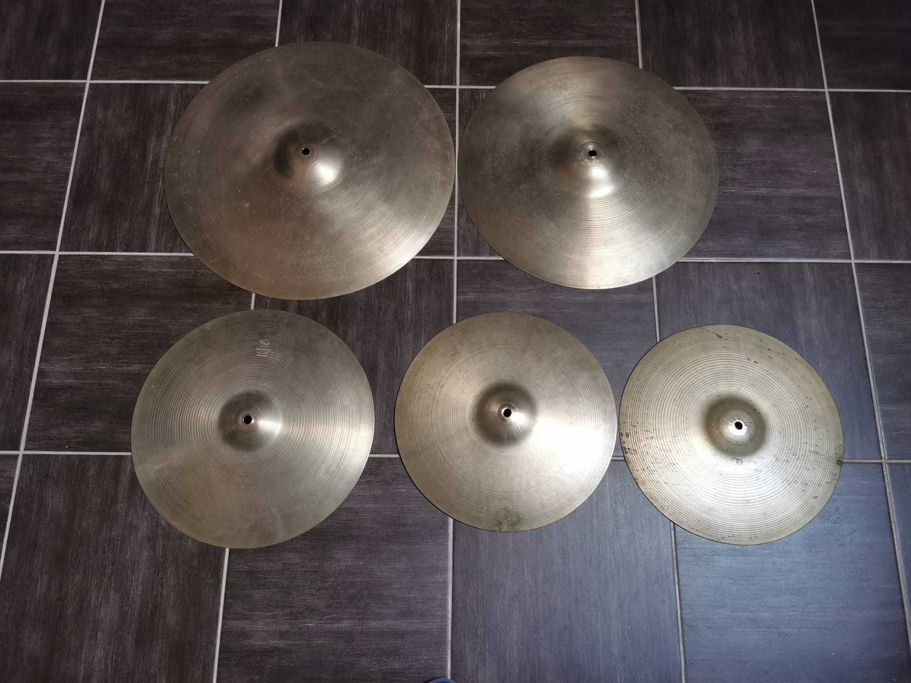 Set Zildjian Avedis Vintage 15,18,20 plus hihat Ufip Ritmo Vintage 14