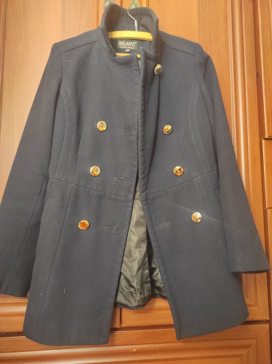 Пальто  пальто женское синее