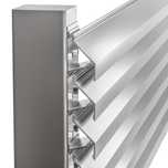 Aluminiowe żaluzje fasadowe, lamele elewacyjne, żaluzje aluminiowe