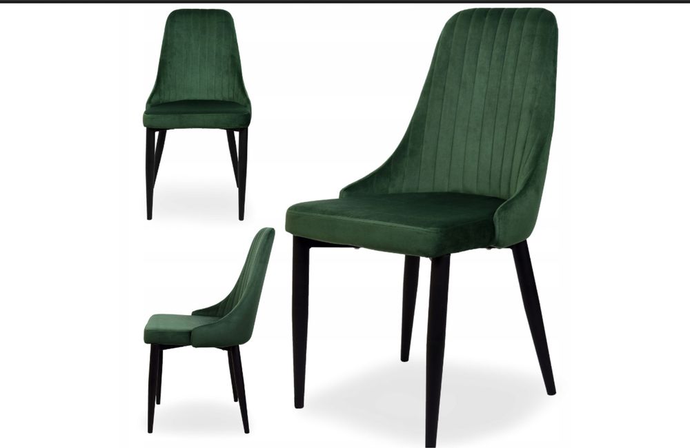 Крісло стілець велюрове сірий чорний зелений