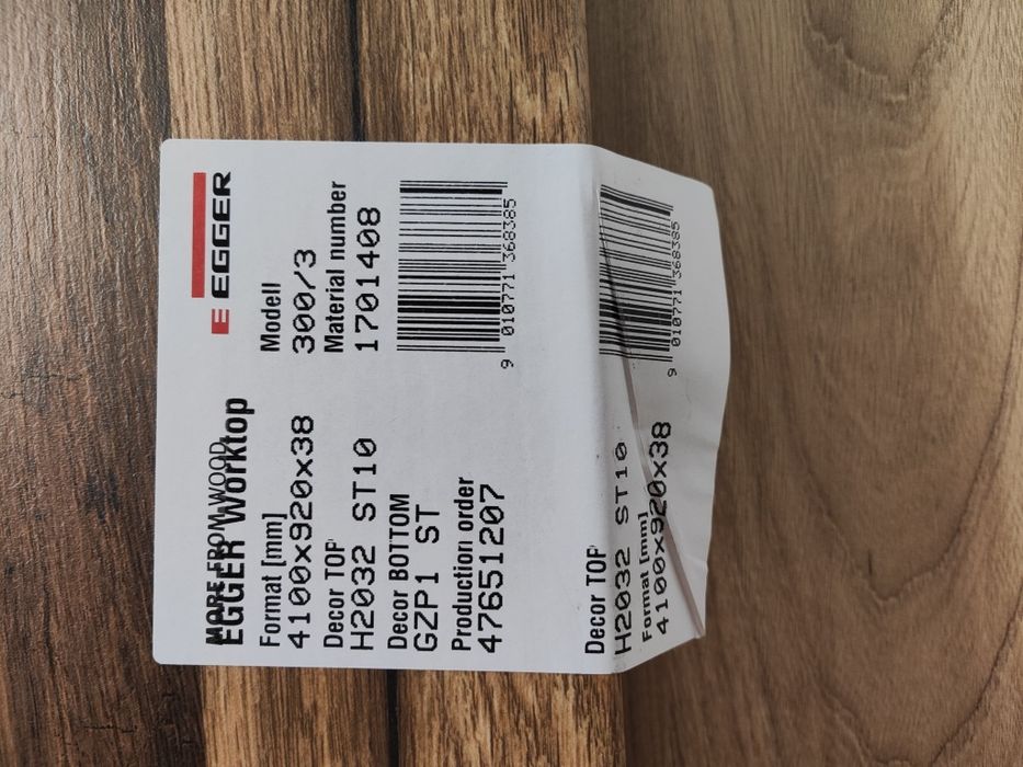 Продам столешницу Egger Worktop Дуб Хантон Светлый 2000x920x38