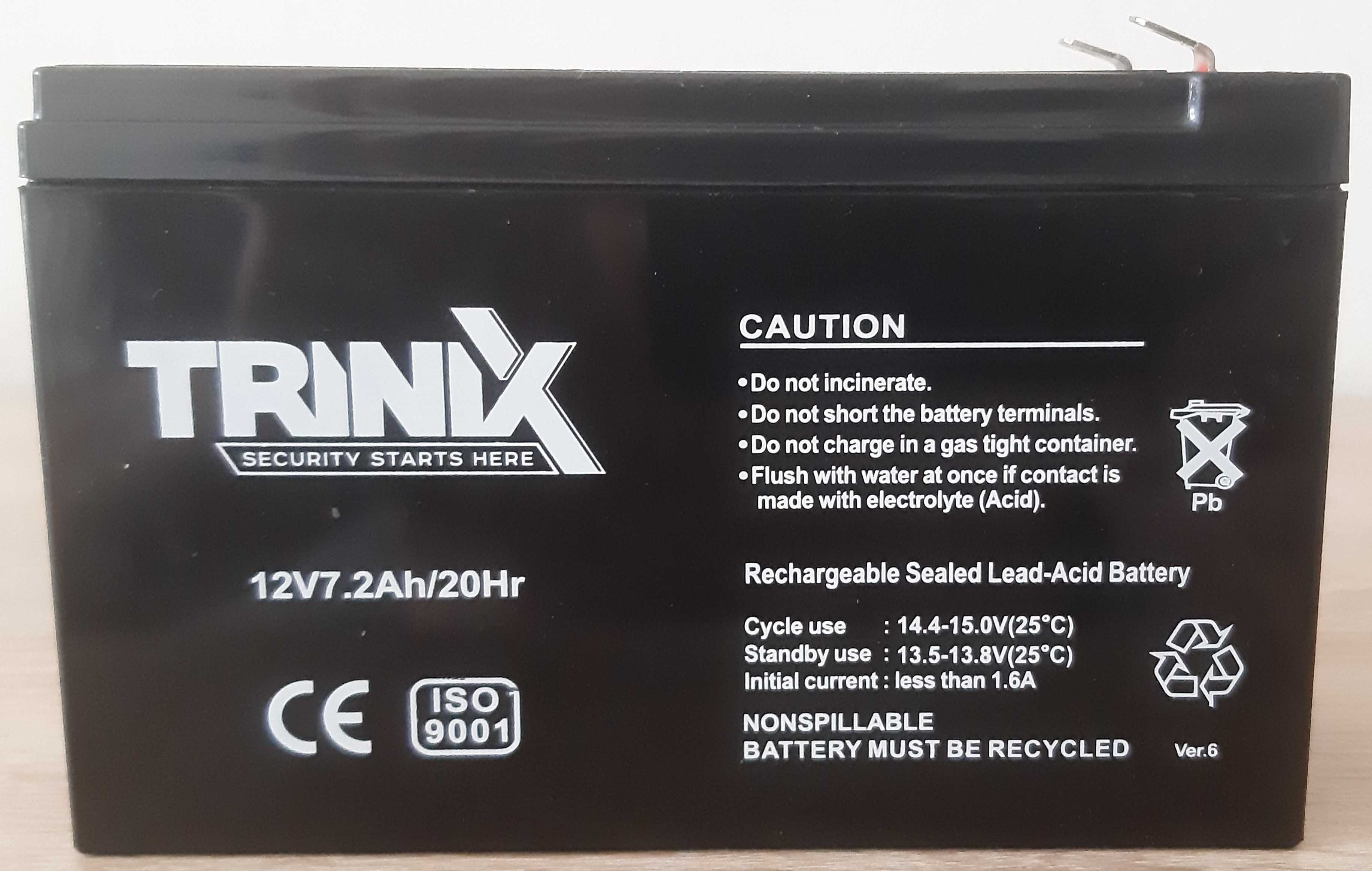Trinix 12V7.2Ah/20Hr AGM Аккумуляторная батарея 12В 7.2Ач