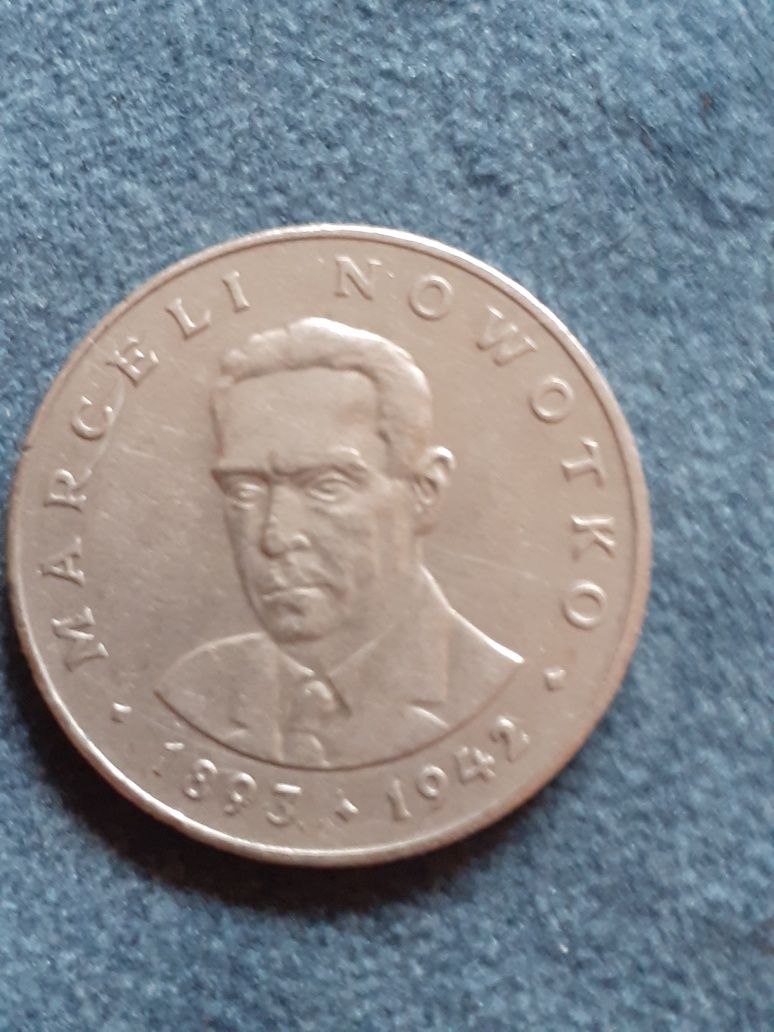 Moneta 20 zł. z 1976/77r. Marceli Nowotko