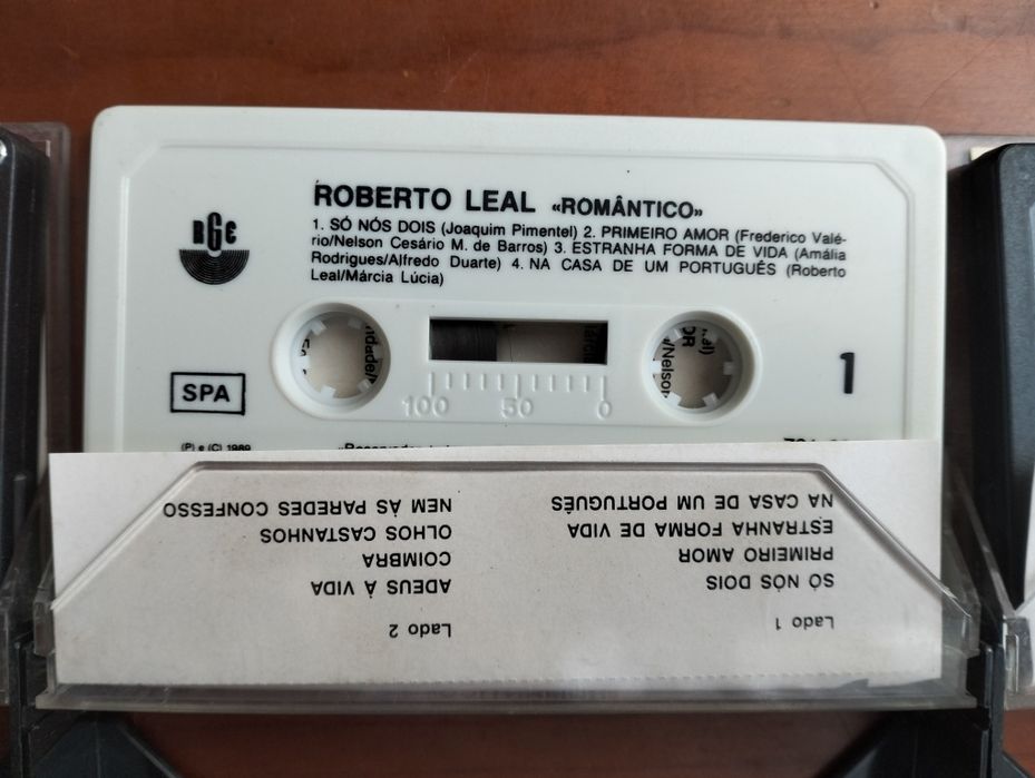 3 antigas cassetes Roberto Leal